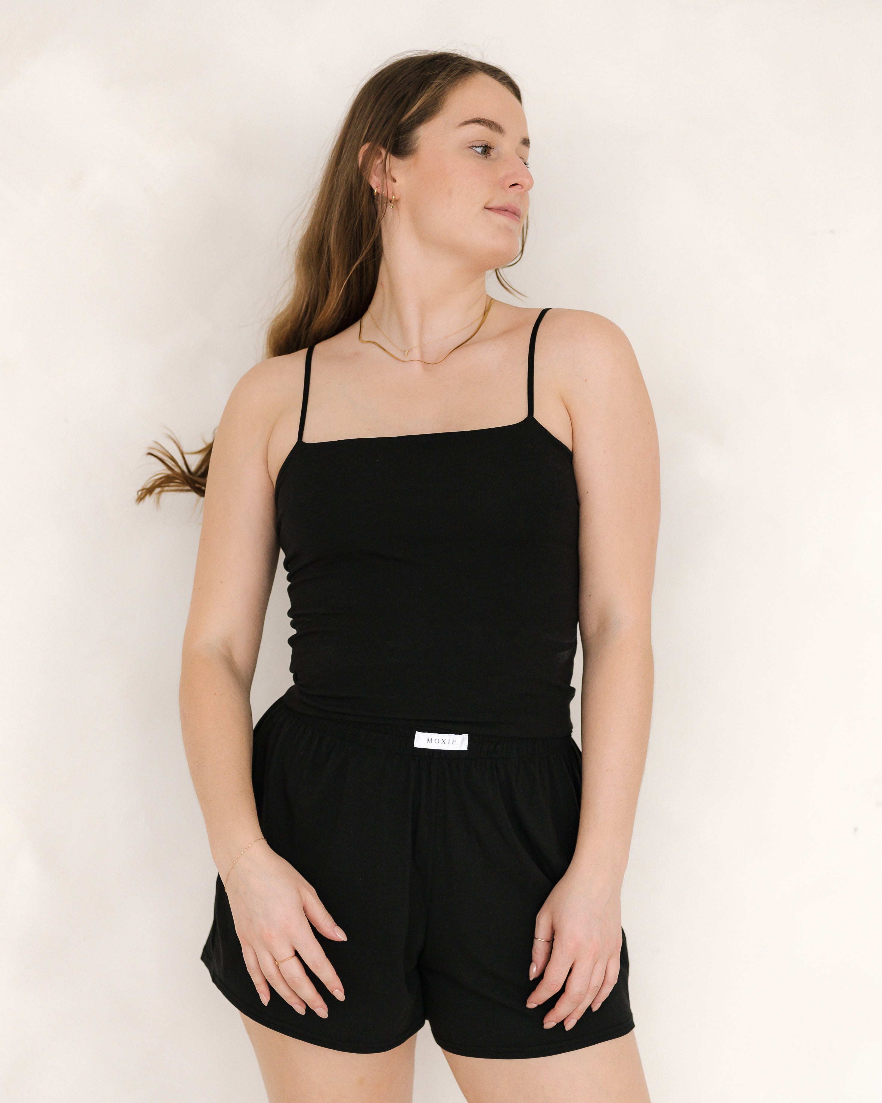 Black Longline Bralet